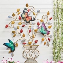 Butterfly Basket Wall Art