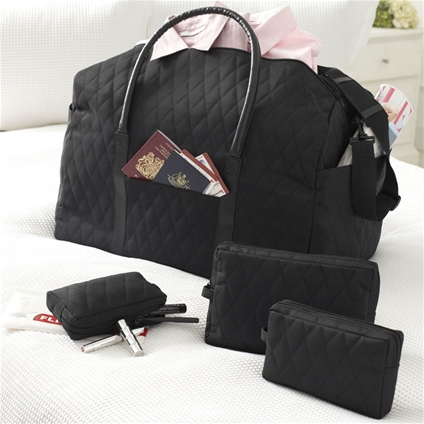 Travel  Auto  Bags  Luggage  Quilted Travel Bag Set (4 Piece)
