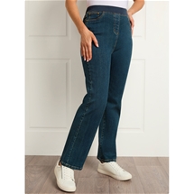 Pull-On Rib Waist Jeans