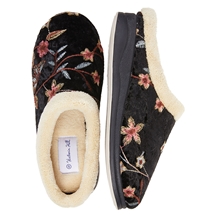 Floral Embroidered Slipper