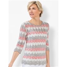 Scallop Stripe Sweater
