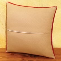 Cushion With Zipper Backing