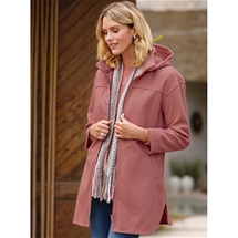 Curved Hem Long Coat