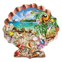 Tropical Shells 1000 pc Shaped Jigsaw Puzzle