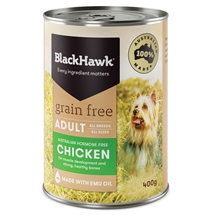 Black Hawk Dog Adult Grain Free Chicken Canned