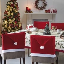 Santa's Hat Seat Covers - Set of 4