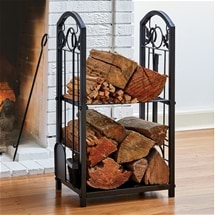 Wrought-Iron Firewood Stacker