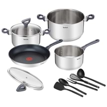  Tefal Daily Cook Induction Stainless Steel 11pc Cookware Set
