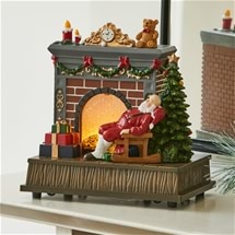 LED Christmas Fireplace