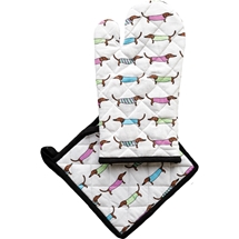 Oven Glove & Pot Holder Set