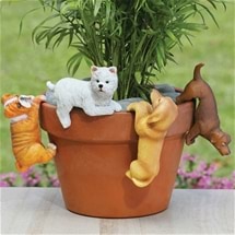 Cute Flowerpot Puppies