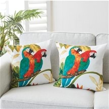 Colourful Parrots Cushions