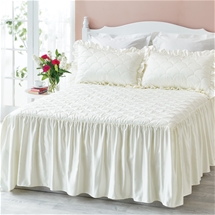 Ivory Quilted Bedspread