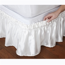 Satin Elastic Bed Skirt