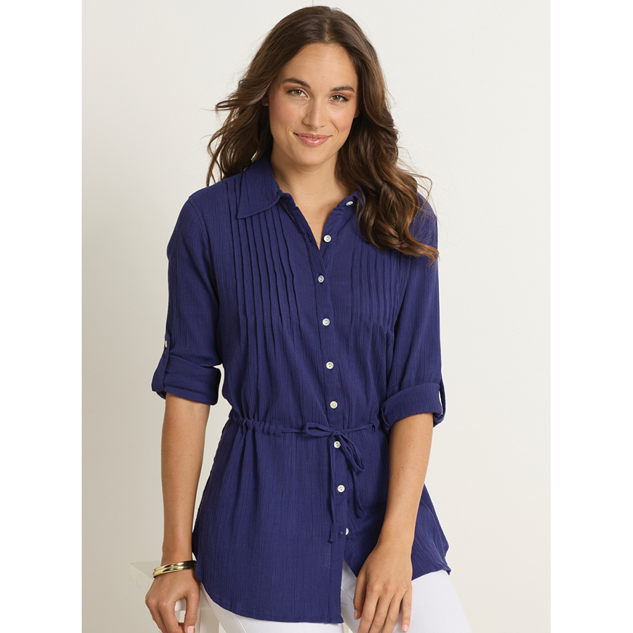 Oasis Crinkle Cotton Shirt - Innovations