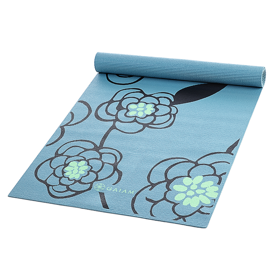 Gaiam Classic Starter Yoga Mat 3mm Teal Blossom Innovations