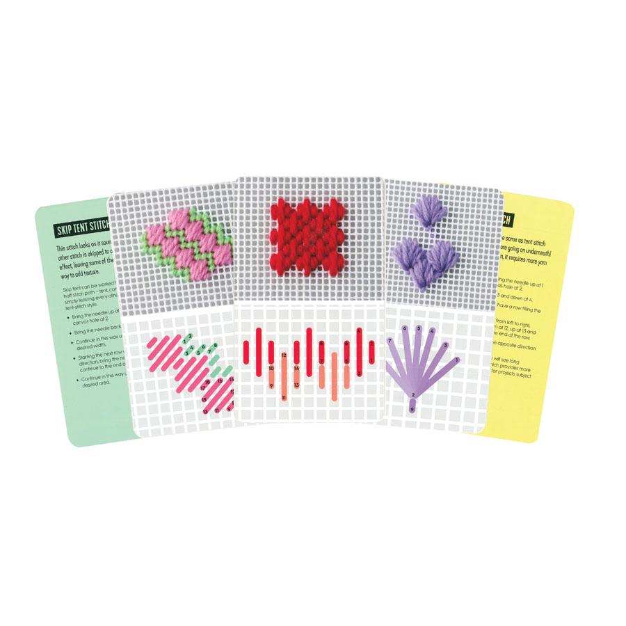 Needlepoint a Modern Stitch Directory in 50 Cards Innovations