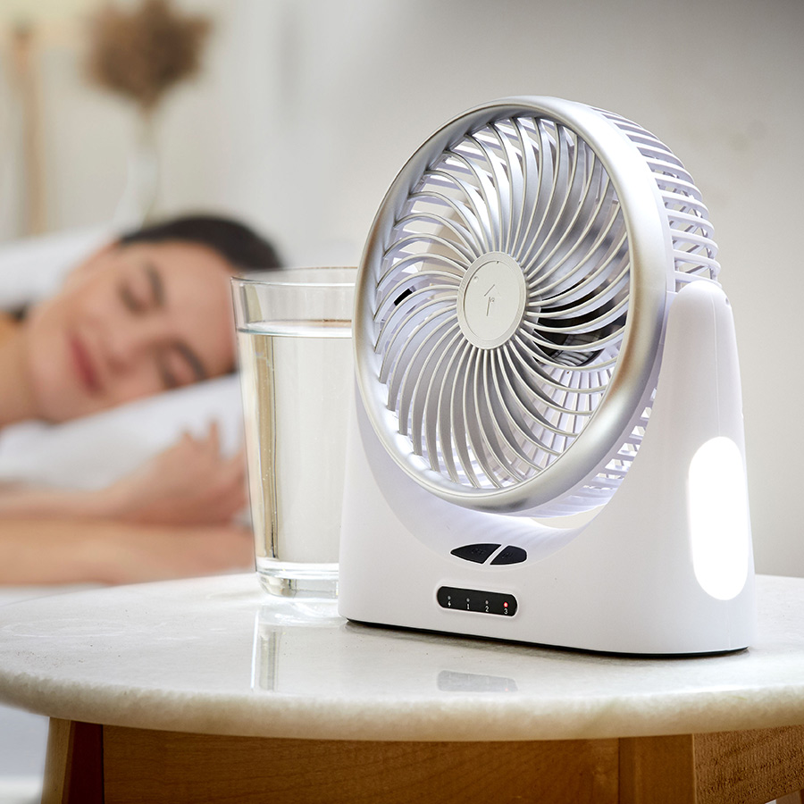 Adjustable USB Fan with Night Light Innovations