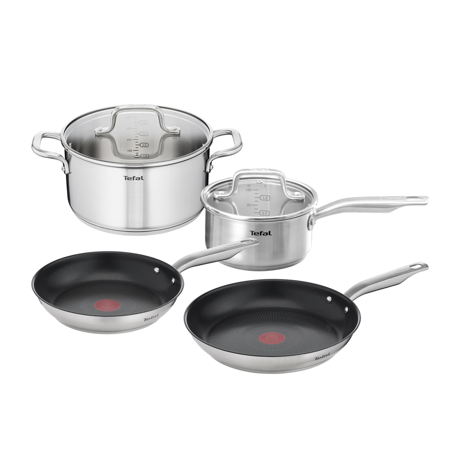 Tefal Virtuoso Induction Stainless Steel 4pce Set Innovations