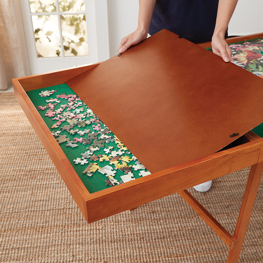 Easy fold puzzle table innovations