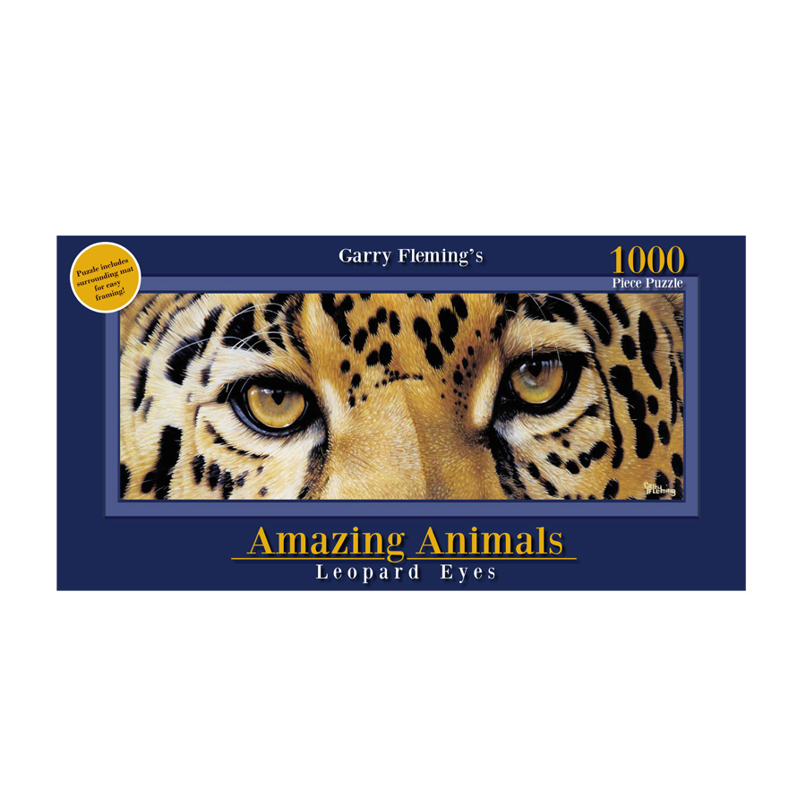 Garry Fleming's Amazing Animals Leopard Eyes 1000pc Puzzle Innovations