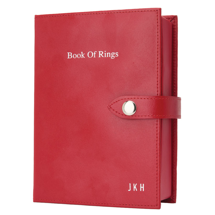 Personalised Leather Ring Book - Innovations