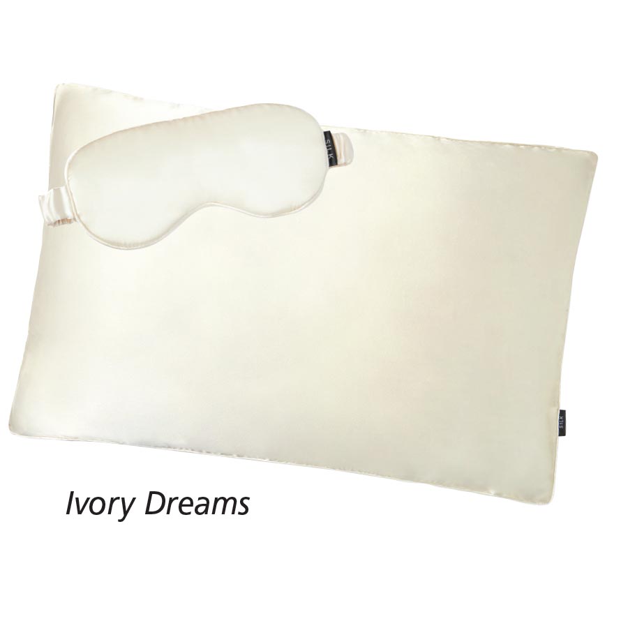 Mulberry Silk Pillowcase & Eye Mask Set Innovations