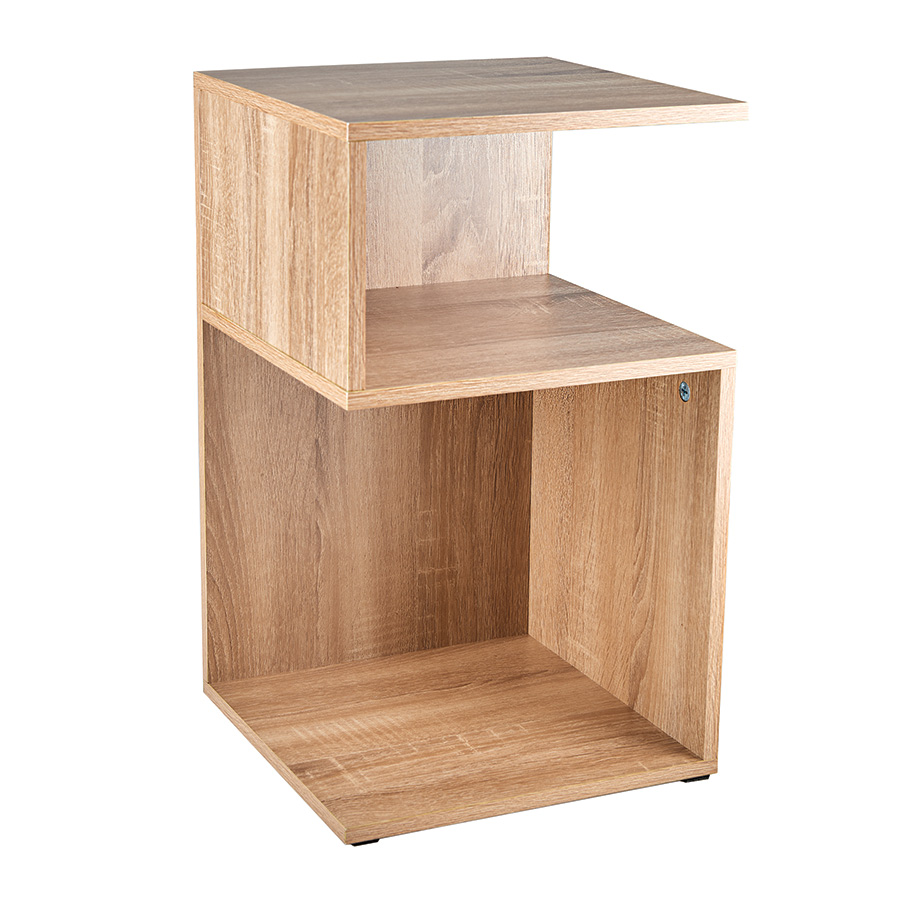 Oak Look Storage Side Table Innovations