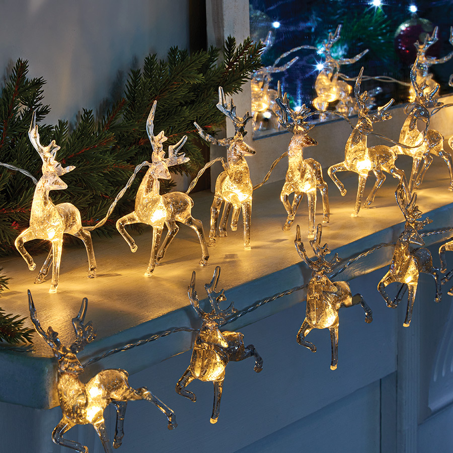 2 Strings of Pretty Reindeer Lights Innovations