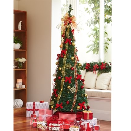 Collapsible Decorated Christmas Tree