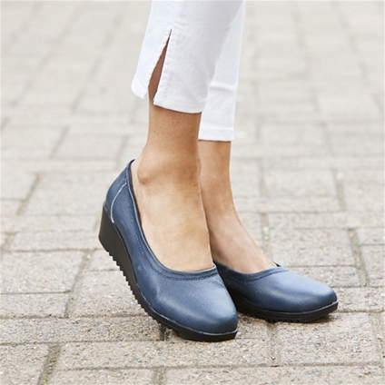 Leather Slip On-Shoes
