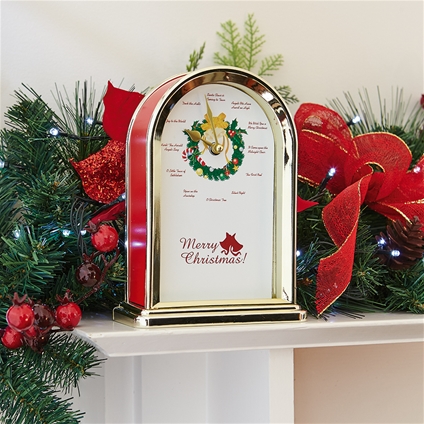 Christmas Carol Mantel Clock