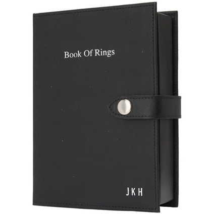 Personalised Leather Ring Book - Innovations